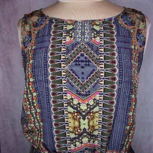 Anthropologie Hemant & Nandita Sleeveless Print Dress - Picture 4 of 8